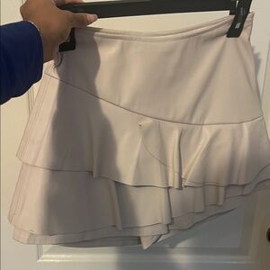 DO+BE Asymmetrical Cream Ruffle Skirt